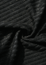 تاپ راه راه لمه بندی مشکی - Image 2