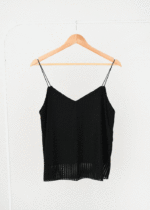 تاپ راه راه لمه بندی مشکی