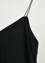 تاپ راه راه لمه بندی مشکی - Image 3