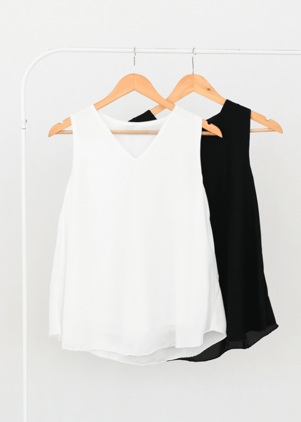 تاپ حریر آستر دار حلقه ای - Image 2