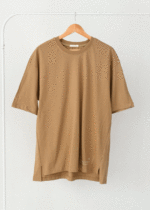 تیشرت مردانه لانگ نسکافه ای