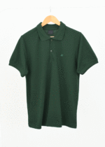 تیشرت جودون یقه دار مردانه یشمی تیره