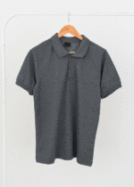 تیشرت جودون یقه دار مردانه طوسی