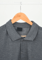 تیشرت جودون یقه دار مردانه طوسی - Image 2