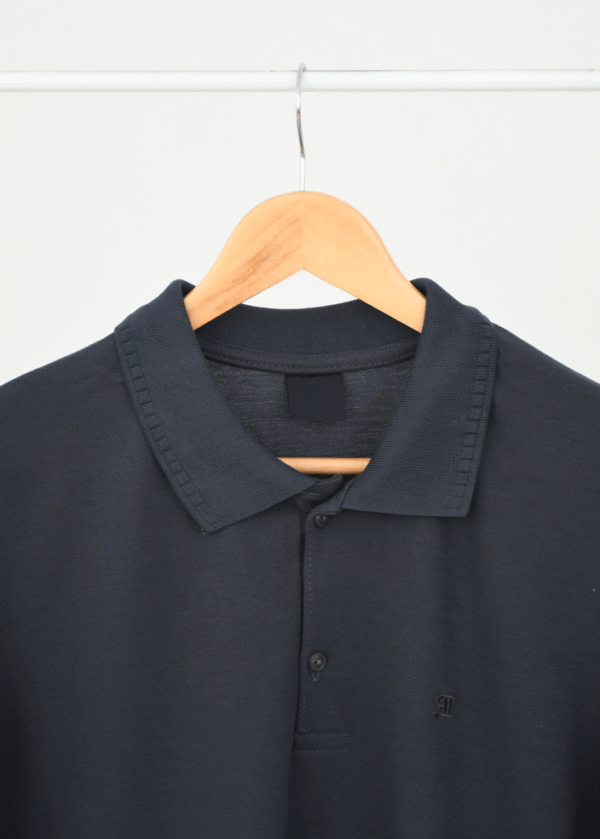 تیشرت جودون یقه دار مردانه نوک مدادی - Image 2