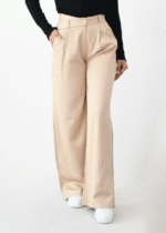 شلوار اسلپ فول بگ کرم - Image 4