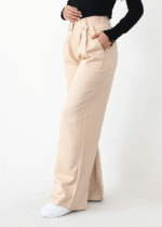 شلوار اسلپ فول بگ کرم - Image 5