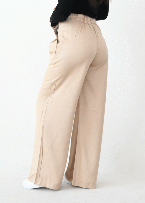 شلوار اسلپ فول بگ کرم - Image 6