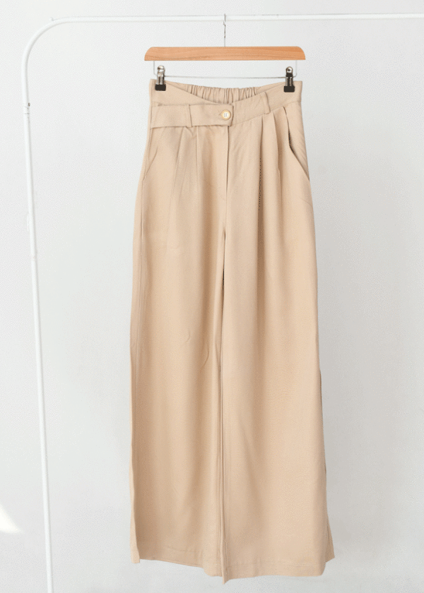 شلوار اسلپ فول بگ کرم - Image 1