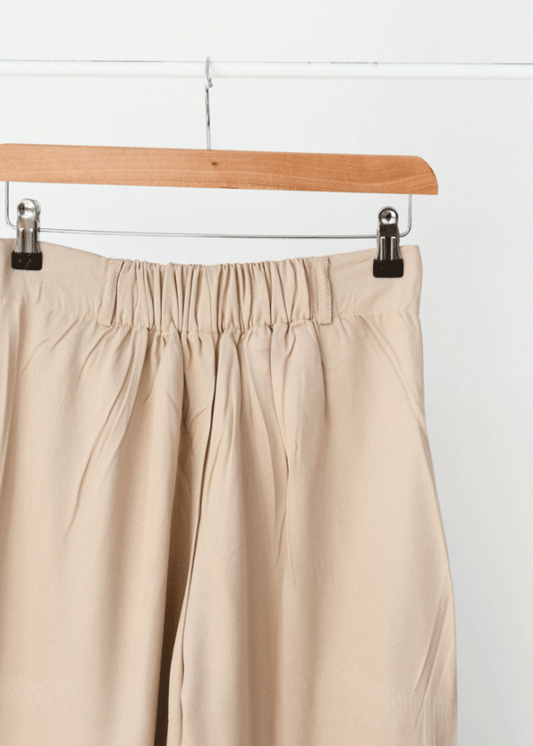 شلوار اسلپ فول بگ کرم - Image 3