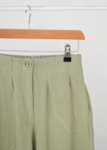 شلوار لینن بگ منگو سبز روشن - Image 2