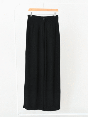 شلوار لینن بگ منگو مشکی