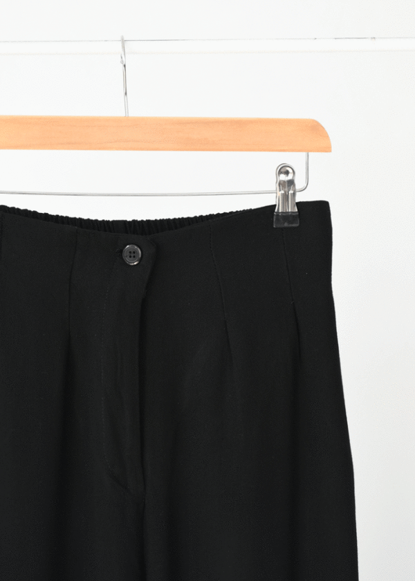 شلوار لینن بگ منگو مشکی - Image 2