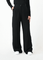 شلوار لینن بگ منگو مشکی - Image 3