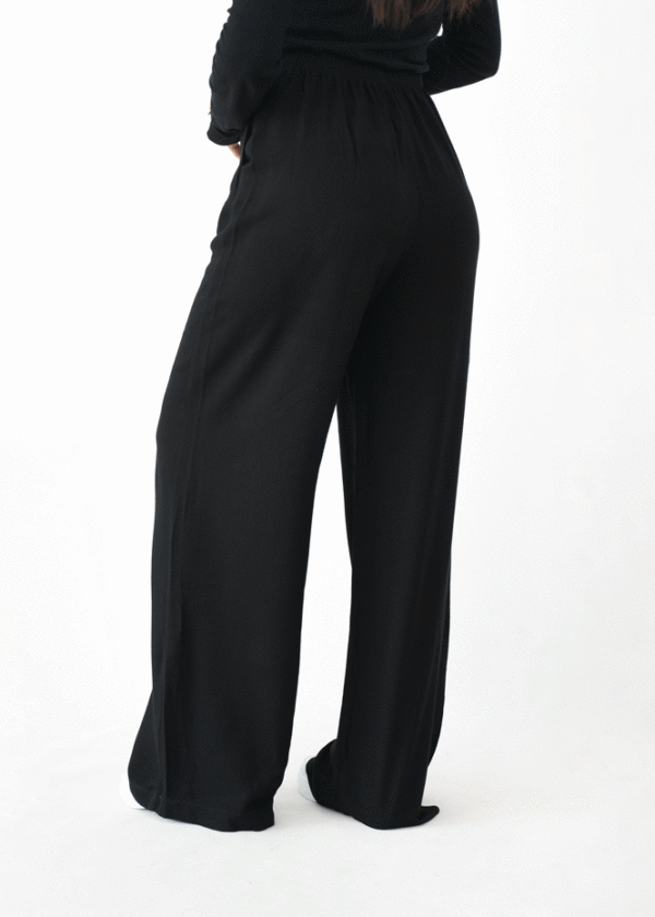 شلوار لینن بگ منگو مشکی - Image 5