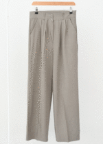 شلوار واید پارچه ای خاکی