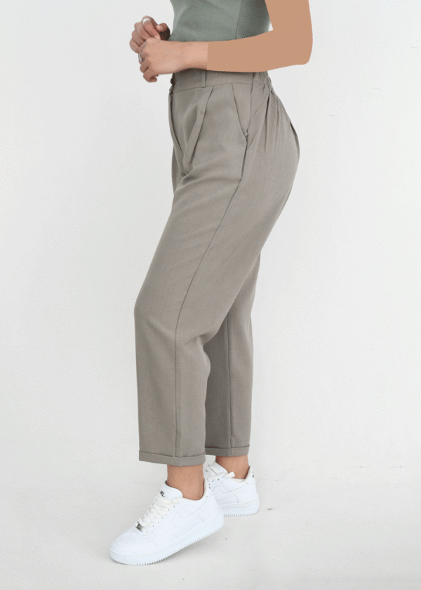 شلوار بزایاق پاکتی خاکی - Image 3