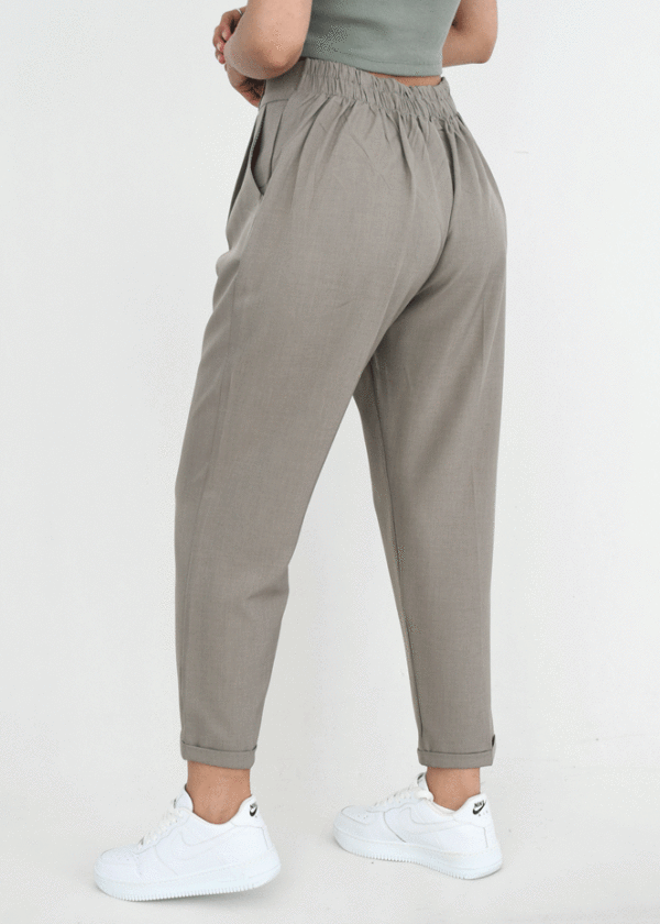 شلوار بزایاق پاکتی خاکی - Image 4