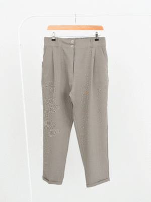 شلوار بزایاق پاکتی خاکی