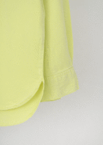 شومیز کتان آستین بلند تک جیب سبز - Image 6