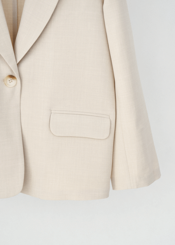 کت تک دکمه جیب نما - Image 4