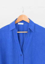 شومیز یقه هفت رنگی لینن - Image 8