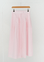 دامن لینن رنگی جلو چاکدار