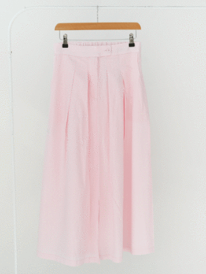 دامن لینن رنگی جلو چاکدار