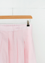 دامن لینن رنگی جلو چاکدار - Image 5