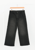 شلوار واید لگ ذغالی