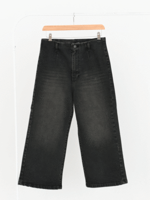 شلوار واید لگ ذغالی