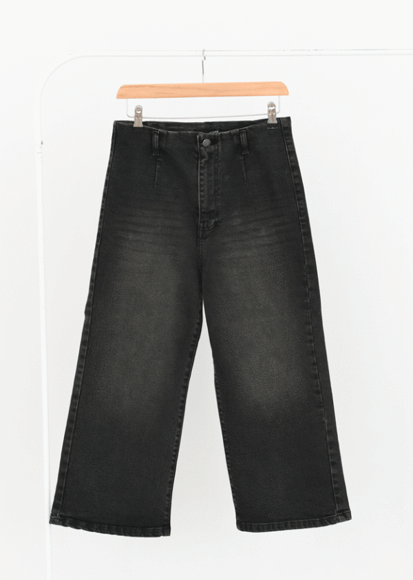 شلوار واید لگ ذغالی - Image 1