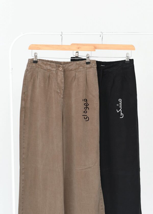 شلوار کتان نوفل پشت کش - Image 2