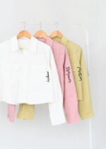 پیراهن جلو دکمه جیب دار - Image 2