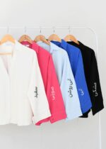 شومیز یقه هفت رنگی لینن - Image 3