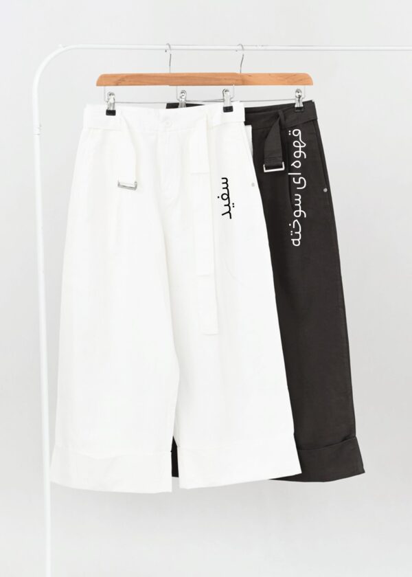 شلوار کتان برمودا - Image 2