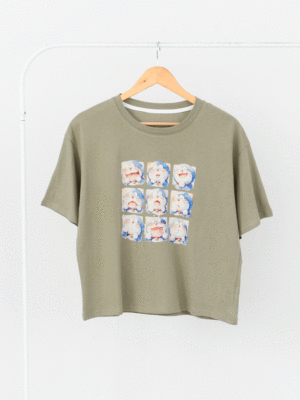 تیشرت طرح دار دورایمون وارداتی