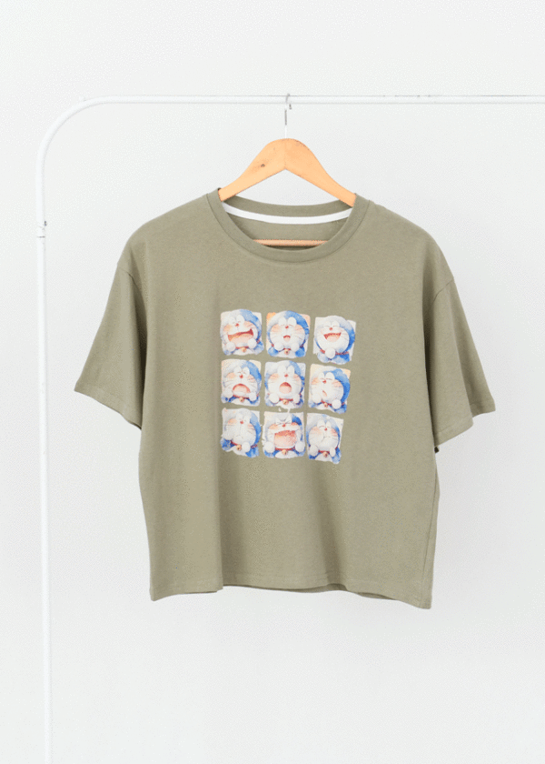 تیشرت-انیمه-ایی-(10) تیشرت طرح دار دورایمون وارداتی - Image 1