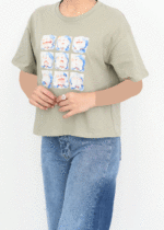 تیشرت طرح دار دورایمون وارداتی - Image 4