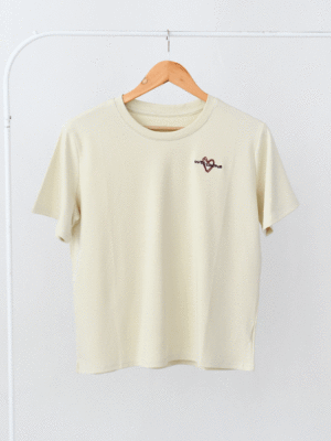 تیشرت گلدوزی قلب وارداتی