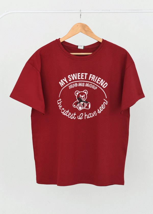 تیشرت تدی پاپیون وارداتی - Image 1