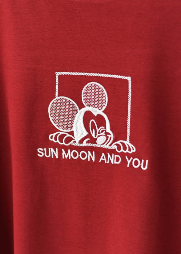 تیشرت گلدوزی میکی وارداتی - Image 4