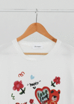 تیشرت تدی قلبی وارداتی - Image 6