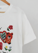 تیشرت تدی قلبی وارداتی - Image 7