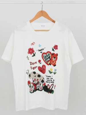 تیشرت تدی قلبی وارداتی