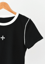 تیشرت وسط گلدوزی - Image 5