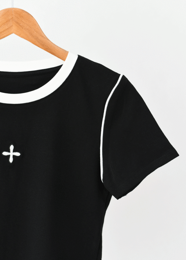 تیشرت وسط گلدوزی - Image 5