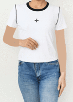 تیشرت وسط گلدوزی - Image 6