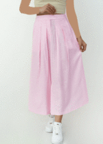 دامن لینن رنگی جلو چاکدار - Image 7