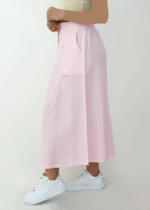 دامن لینن رنگی جلو چاکدار - Image 8